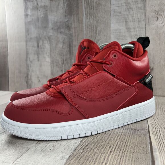 Jordan Fadeaway GS Boys' Mid Top Sneaker Shoes Gym Red White Size 6Y AO1331-600